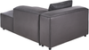 Linksseitige Chaiselongue BRANDE Stoff Schwarz Bild 5