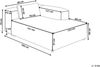 Linksseitige Chaiselongue BRANDE Stoff Schwarz Bild 2