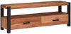 vidaXL TV-Schränk mit Regal Braun 110 x 30 x 40 cm Massivholz Akazie 4104010 Bild 2