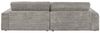 KAWOLA Sofa LANA Ecksofa Cord steingrau Recamiere links 83 x 205 x 296 cm Bild 5