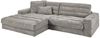 KAWOLA Sofa LANA Ecksofa Cord steingrau Recamiere links 83 x 205 x 296 cm Bild 2