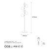 Stehlampe, 'Fazli', 163 x 35 x 22, Schwarz Bild 5