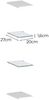 Dmora Regal Ema, Offene Regale, 100 % Made in Italy, 20x27h2 cm, Anthrazit Bild 3
