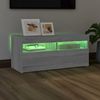 vidaXL TV-Schrank mit LED-Leuchten Grau Sonoma 90x35x40 cm 815676 Bild 4