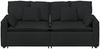 vidaXL Modulares Sofa mit Kissen Schwarz 3321119 Bild 4