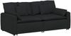 vidaXL Modulares Sofa mit Kissen Schwarz 3321119 Bild 2
