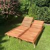 Teak Gartenliege Cuneo (Doppelliege) Bild 5
