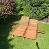 Teak Gartenliege Cuneo (Doppelliege) Bild 4