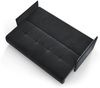 Wohnero24 NESSA Sofa mit Schlaffunktion 191x142 cm – Schlafsofa Schwarz 3-Sitzer mit Bettkasten Bild 5