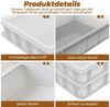 GLIESE Aufbewahrungsbox 30x40x7,5 cm Pizzaballenbox mit Deckel (Set, 1 St, 1-tlg), Für 6 Teiglinge ausgelegt Bild 3