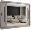 ABIKS MÖBEL Schwebetürenschrank RUBINO Y 250 Schlafzimmerschrank mit Schiebetüren Kleiderstange Regale Bild 4