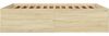 vidaXL Bettgestell Sonoma-Eiche 150x200 cm Holzwerkstoff 3280918 Bild 5