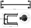 Songmics Kleiderstange (2 St) Wandmontage bis 60 kg belastbar HSR64BK-02 Bild 5