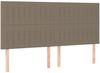 vidaXL Boxspringbett mit Matratze Taupe 160x200 cm Stoff 3137329 Bild 5