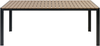 Gartentisch Set NARDO 180x90x75 cm Heller Holzfarbton-Schwarz Bild 5