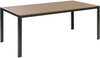Gartentisch Set NARDO 180x90x75 cm Heller Holzfarbton-Schwarz Bild 4