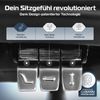 CLOUVOU MasterSeat, ergonomischer Bürostuhl, höhenverstellbare Rückenlehne mit thermoregulativem Bezug, 4D-Armlehnen, 3D-Kopfstütze, Schwarz Bild 3