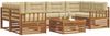 vidaXL Outdoor-Sofagarnitur mit Kissen 7 pcs Natur und Beige 3373093 Bild 3
