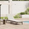 vidaXL Sonnenliege mit Auflage Beige Poly Rattan 4104083 Bild 1