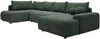 Vente-unique - DAVISO Sofa Stoff Grün - B 204 cm x H 87 cm x L 360 cm Bild 3