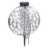 Solarleuchte Garten 2er Set Rund Silber Solarlampe Außen Außenleuchte Solar Bild 4
