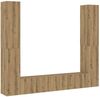 vidaXL TV-Wandschränke 6 Stk. Artisan-Eiche Holzwerkstoff 3328986 Bild 2