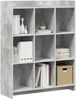 vidaXL Bücherregal Beton Grau 87,5 x 30 x 111 cm Holzwerkstoff 8011294 Bild 2