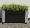 Plus Blumenkasten Cubic 87 x 50 x 47 cm schwarz mit Räder Bild 5