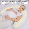 Amilian Stillkissen XXL 170 cm Schwangerschaftskissen Seitenschläferkissen U-Form, Set, mit Bezug, Cord-Optik, geräuscharm, Made in EU Bild 4