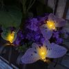 Online-Fuchs LED-Lichterkette Outdoor Solar mit 15 bunten Schmetterlingen oder Libellen für aussen, 15 warmweiße LEDs in Fiberglas-Optik - 480 cm Länge Bild 3