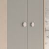Lomadox Eckschrank MODICA-131 in sandbeige mit grau, fühlbare Struktur, Softlcose, 2-türig Bild 4