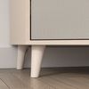 Lomadox Eckschrank MODICA-131 in sandbeige mit grau, fühlbare Struktur, Softlcose, 2-türig Bild 3