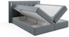 Boxspringbett Schlafzimmerbett MARTIM 120x200cm in Stoff Fresh Grau Bild 2