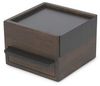 Umbra Mini Stowit Schmuckkasten, Schmuck Kasten, Schmuckfach, Aufbewahrung, Holz / Metall, Walnuß / Schwarz, 17 cm, 1005314-048 Bild 4