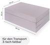 Reisebett-Matratzen Komfort - Grau, Alvi®, 6 cm hoch, Reisebettmatratze 60x120 cm Matratze für Baby Reisebett atmungsaktiv Bild 2
