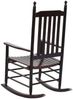 vidaXL Schaukelstuhl mit Gebogener Sitzfläche Braun Pappelholz 45699 Bild 4