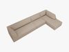 Micadoni Ecksofa Ruby 5-Sitzer Rechts Strukturierter Stoff Ottawa Dunkelbeige Bild 4