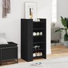 vidaXL Schuhschrank Schwarz 52x37,5x100 cm Holzwerkstoff 848445 Bild 3