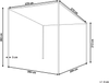 Pavillon VIMINO Metall 282 cm 294 cm Beige Bild 2