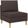vidaXL Wohnzimmergarnitur mit Kissen 3 pcs Dunkelbraun Stoff 3413693 Bild 5