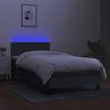 vidaXL Boxspringbett mit Matratze & LED Dunkelgrau 100x200 cm Stoff 3133054 Bild 4