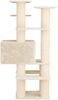 vidaXL Katzennbaum mit Sisal-Kratzsäulen Creme 161 cm 42033051 Bild 5