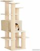 vidaXL Katzennbaum mit Sisal-Kratzsäulen Creme 161 cm 42033051 Bild 3