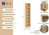 OTTO home Bücherregal Soeren Regal B/T/H: 40/29/220 cm, Kiefer FSC®-zertifiziert, 7 Fächer und 6 Einlegeböden Bild 3