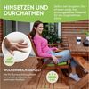 Gräfenstayn Stuhlkissen Sitzkissen 40x40cm Haltebänder Indoor Outdoor, robustes Sitzkissen für Indoor & Outdoor, mit Haltebändern Bild 3