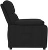 vidaXL Liegesessel Schwarz Stoff [289664] Bild 4