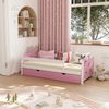 Kinderbett Jessica Rosa 80x160 cm mit Schublade, ohne Matratze Vitalispa Bild 4