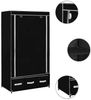 vidaXL Kleiderschrank Schwarz 87 x 49 x 159 cm Stoff 282457 Bild 2