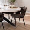 Bronx71 Esszimmerstuhl Braid Chenille braun Bild 2