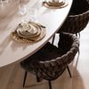 Bronx71 Esszimmerstuhl Braid Chenille braun Bild 4